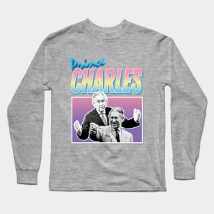 Prince Charles Laughing Graphic Design 90s Style Hipster Statement Tee Long Sleeve T-Shirt